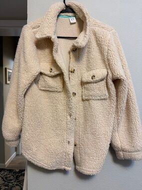 Roxy Girl Cream Sherpa Jacket